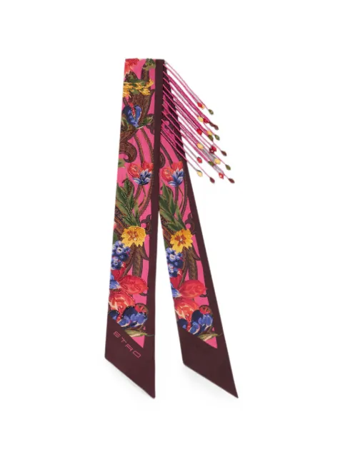 ETRO Paisleyina フローラル シルクスカーフ