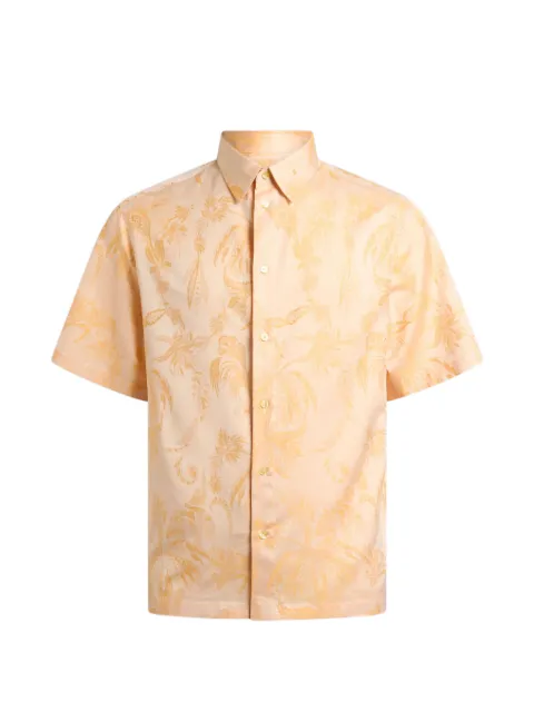 ETRO camisa manga corta con motivo en jacquard