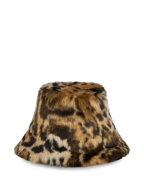ETRO leopard-motif faux-fur bucket hat