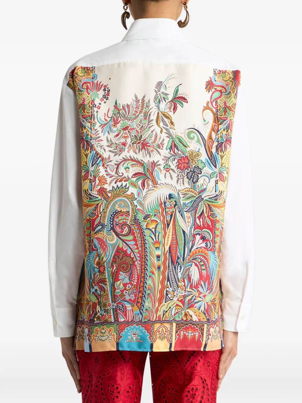 ETRO Overhemd met paisley-print Wit