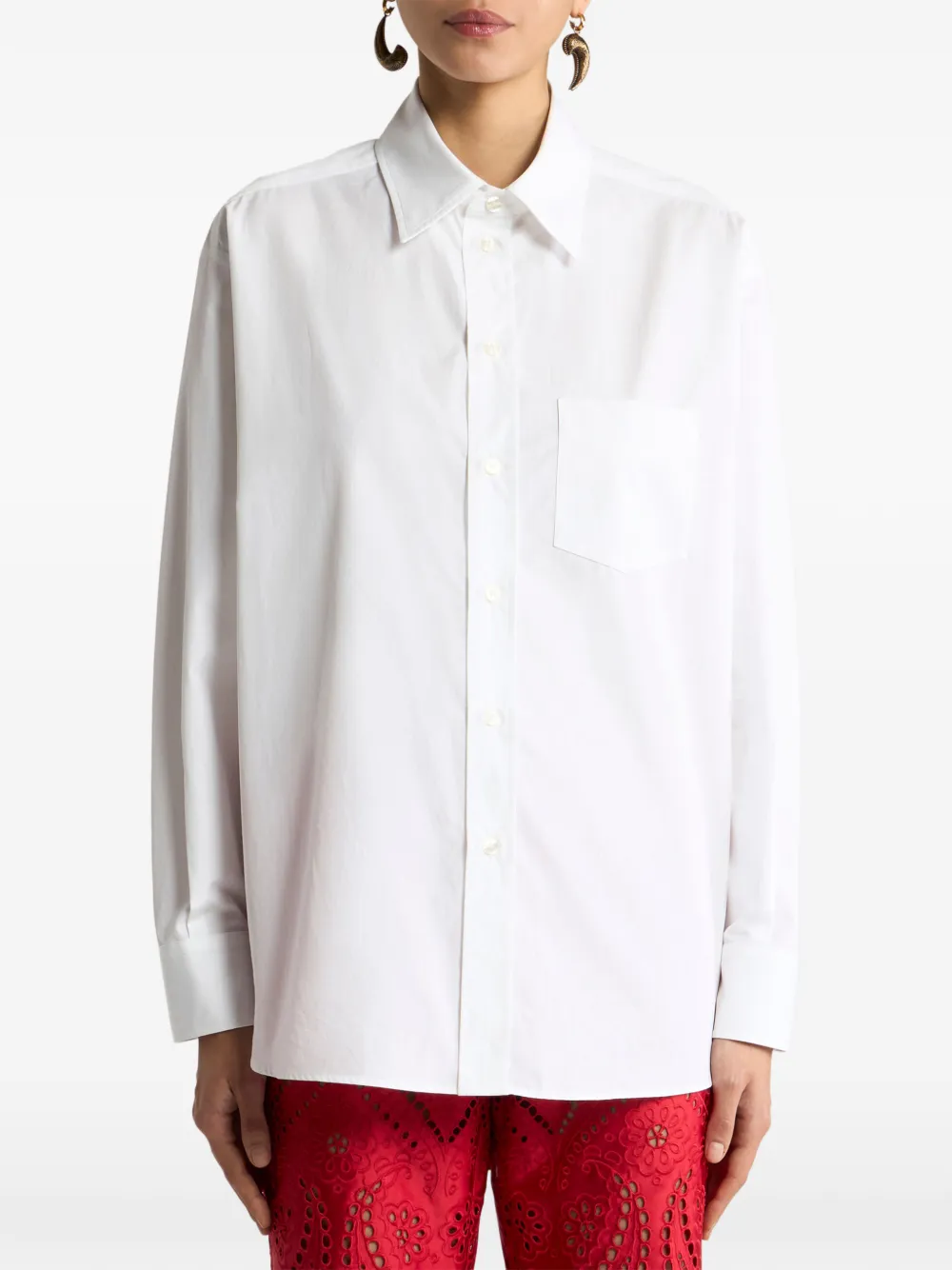 ETRO Overhemd met paisley-print Wit