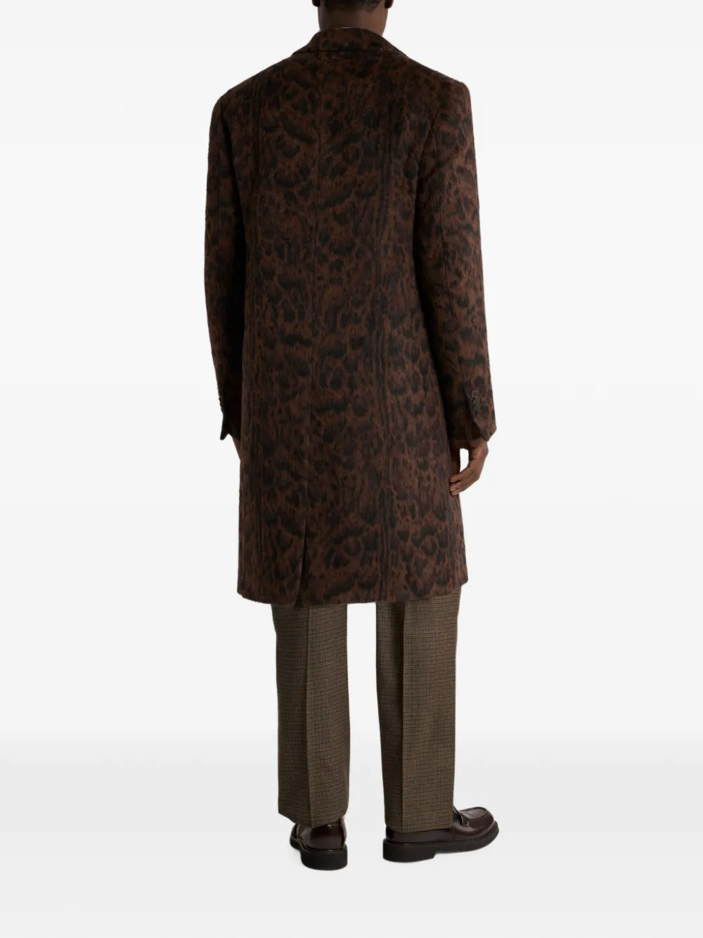 ETRO Jas met jacquard en dieren-patroon Bruin