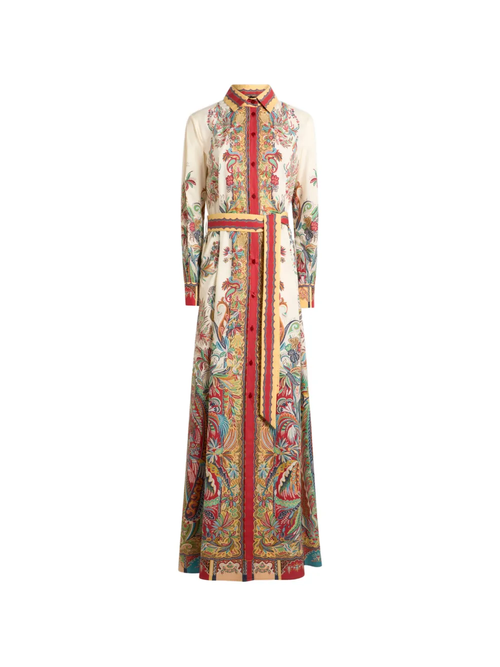 ETRO paisley-print cotton maxi dress - Toni neutri