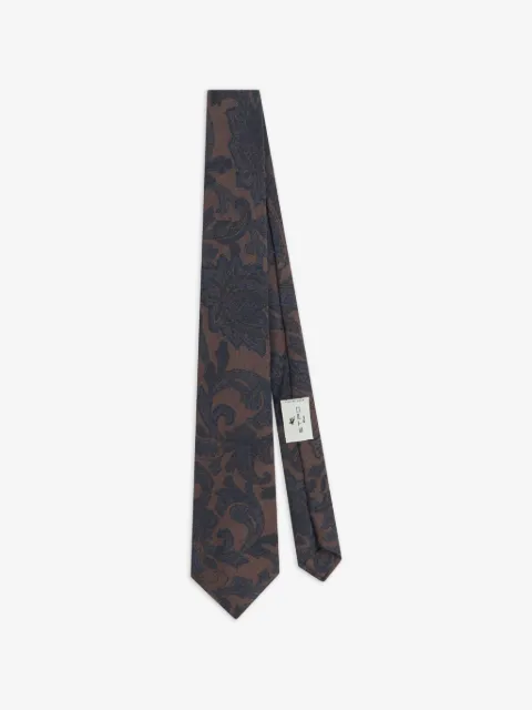 ETRO floral-paisley jacquard tie