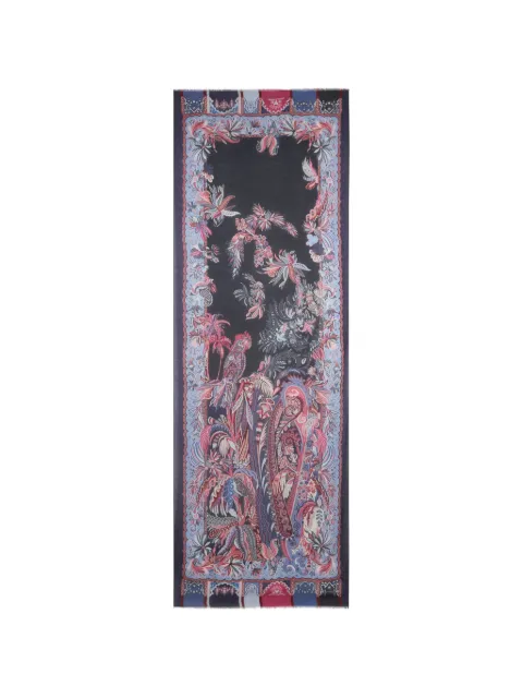 ETRO parrot-print scarf