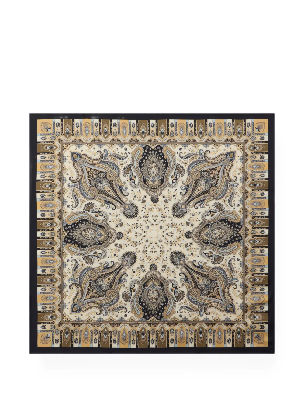 ETRO silk twill scarf with Paisley motif - Toni neutri