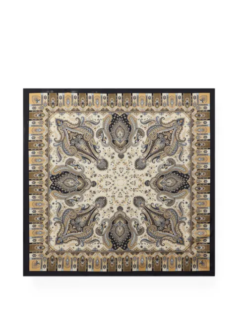 ETRO silk twill scarf with Paisley motif