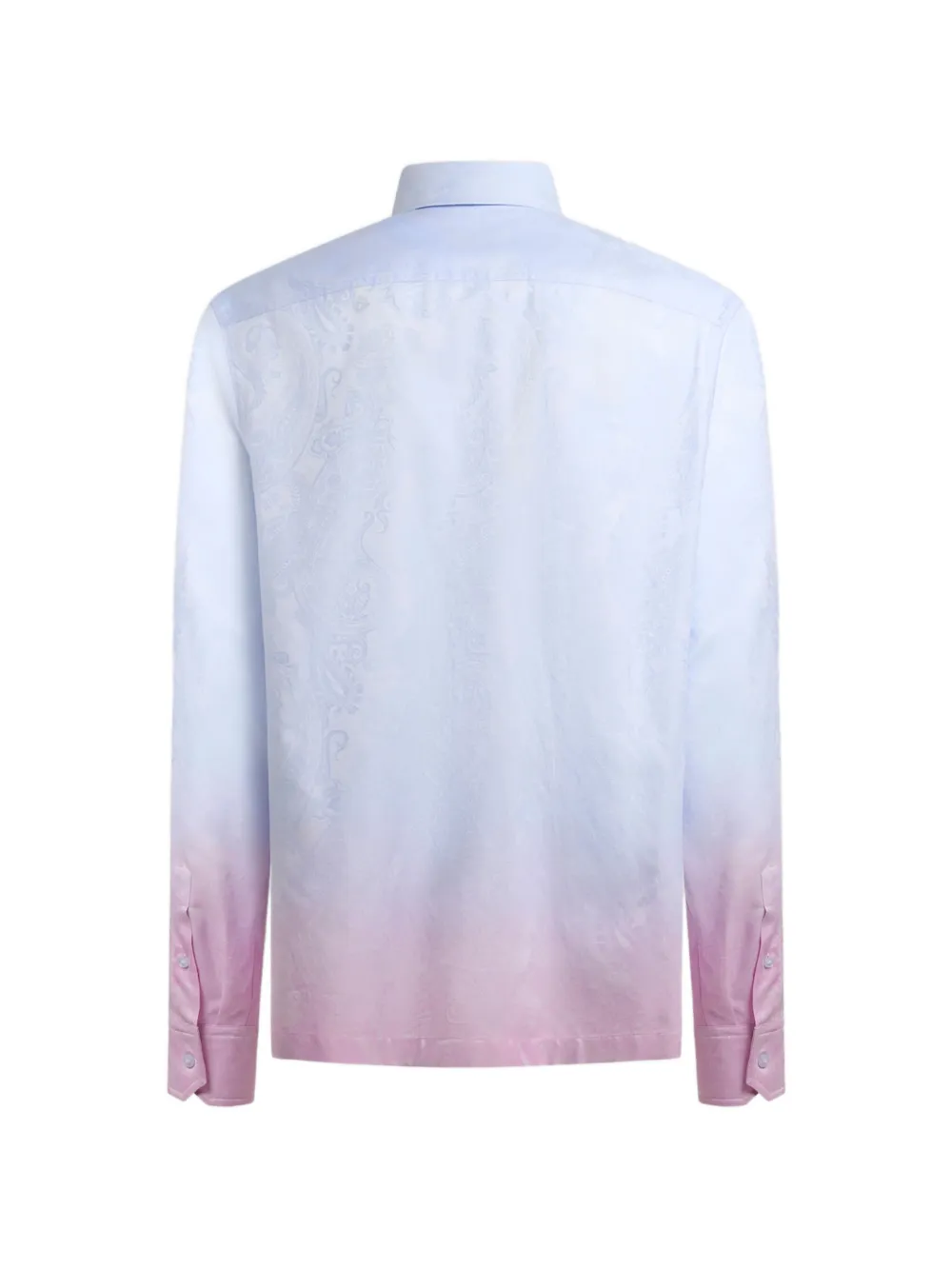 ETRO katoenen overhemd met vervaagd paisley-patroon Blauw