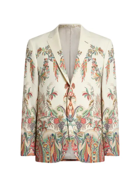 ETRO floral-print single-breasted blazer