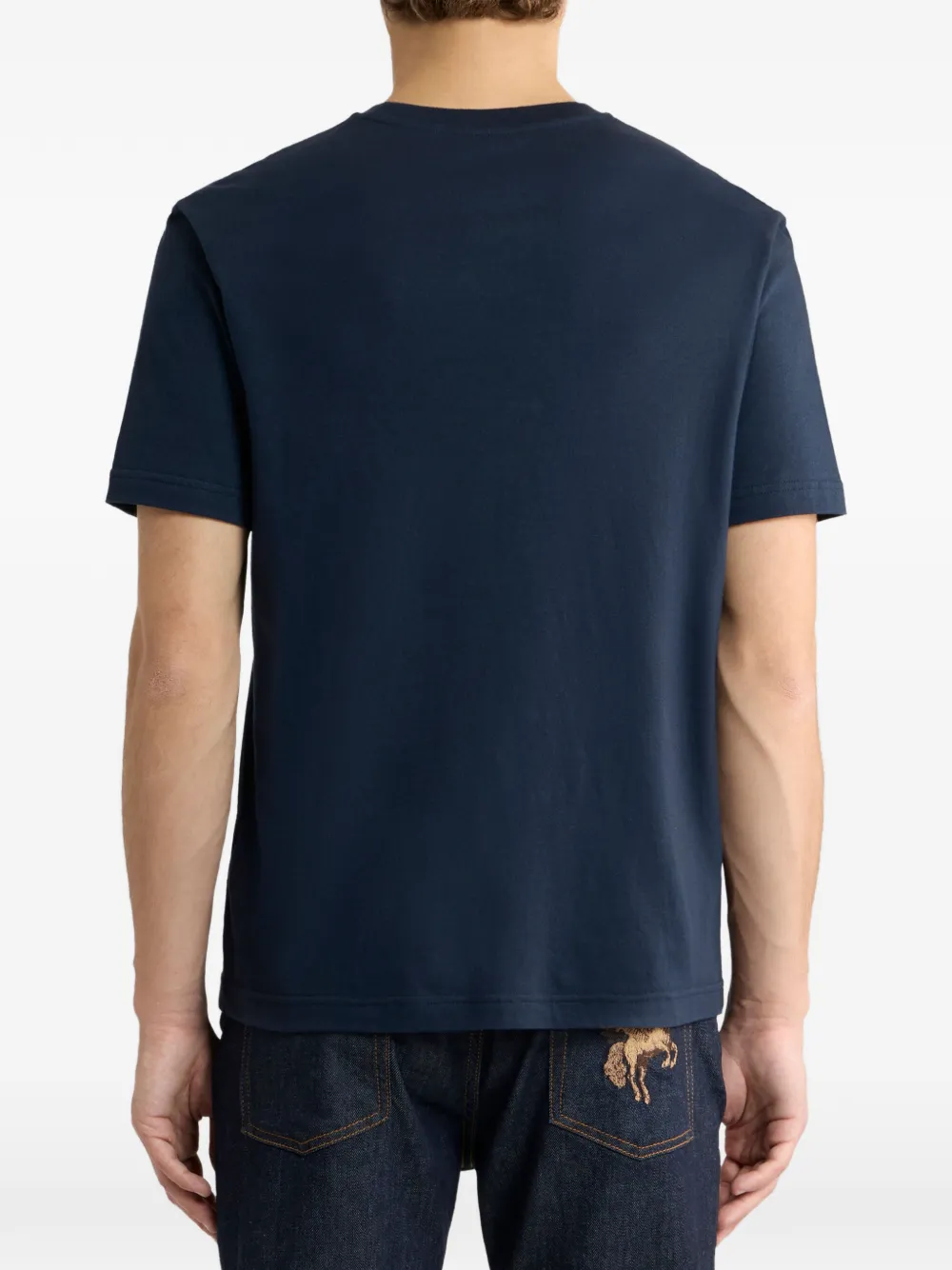 ETRO T-shirt met geborduurde papegaai Blauw