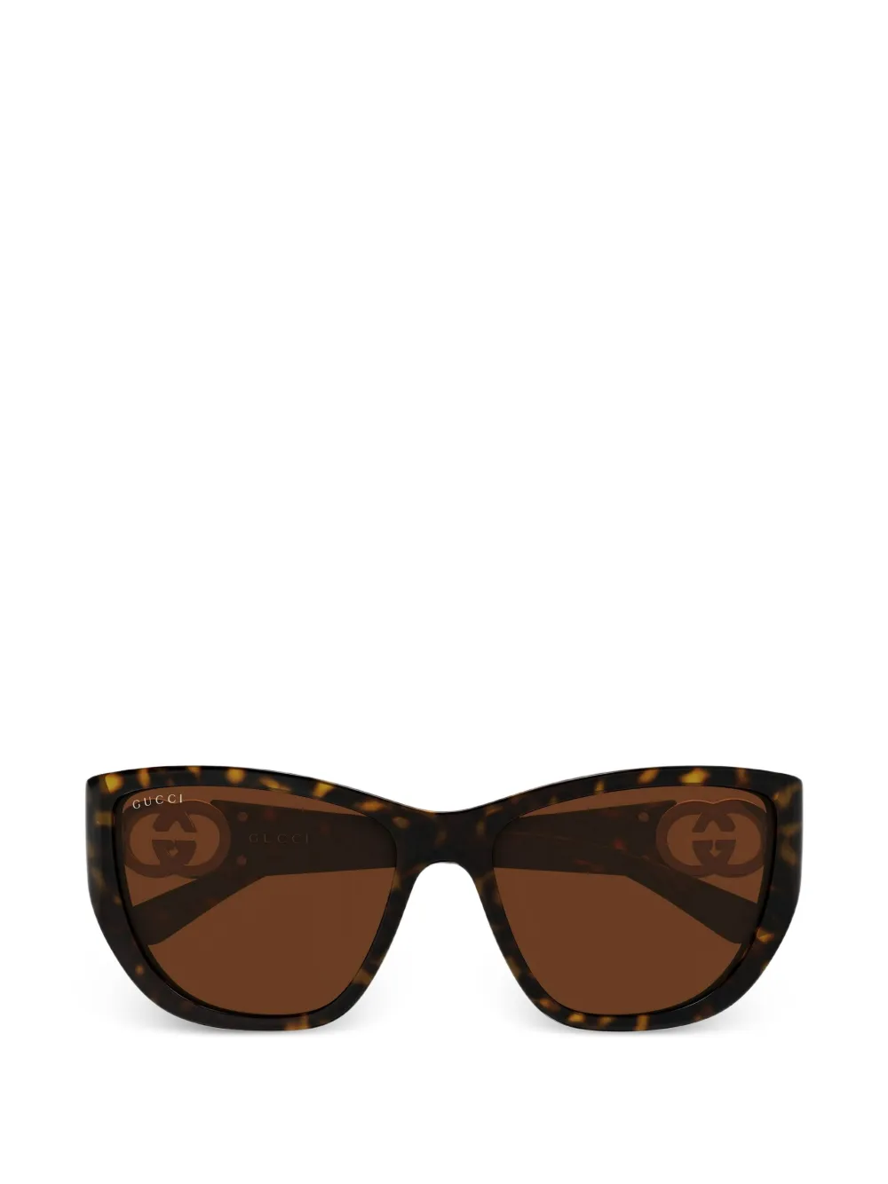Gucci Eyewear Interlocking G cat-eye sunglasses - Marrone