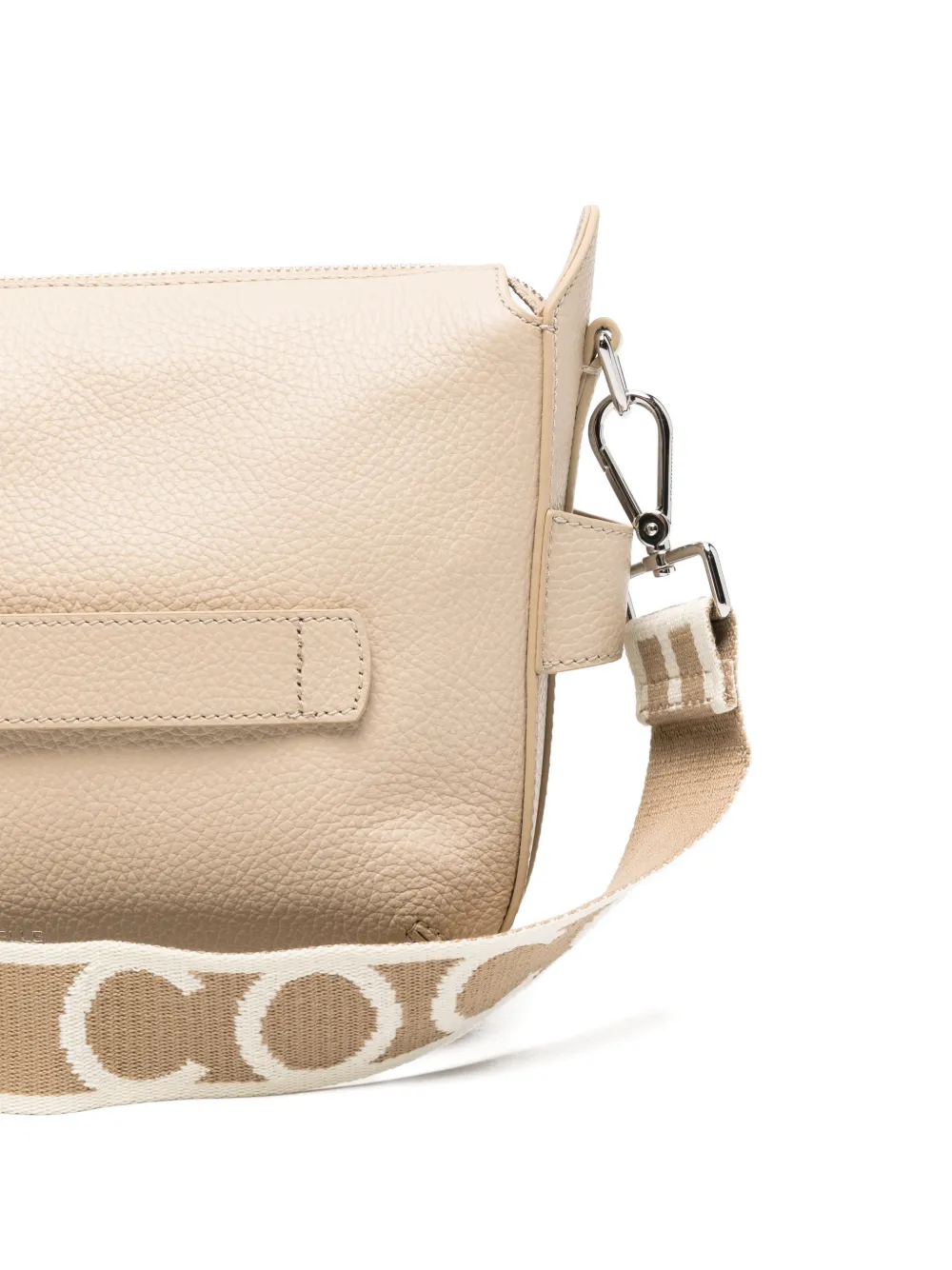 Coccinelle Schoudertas met logoprint Beige