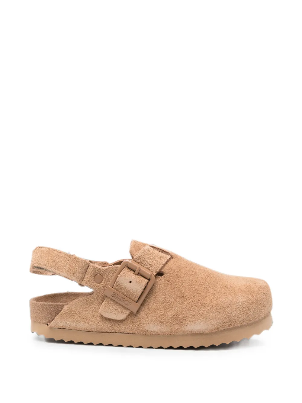 Colors Of California buckle-fastening suede clogs - Toni neutri