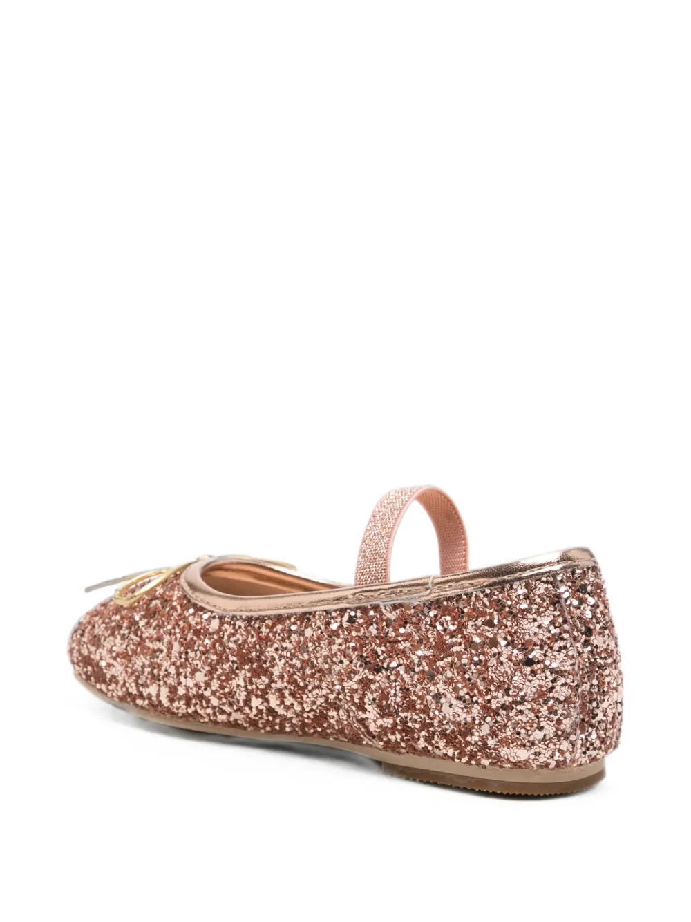 Colors Of California Ballerina's met glitter en strikdetail Roze