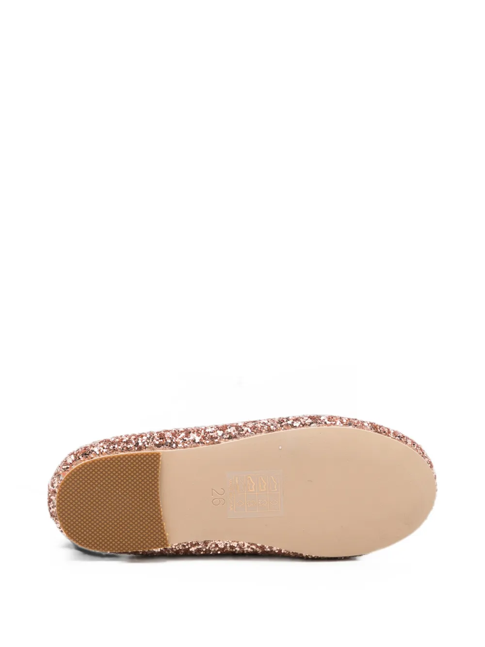 Colors Of California Ballerina's met glitter en strikdetail Roze