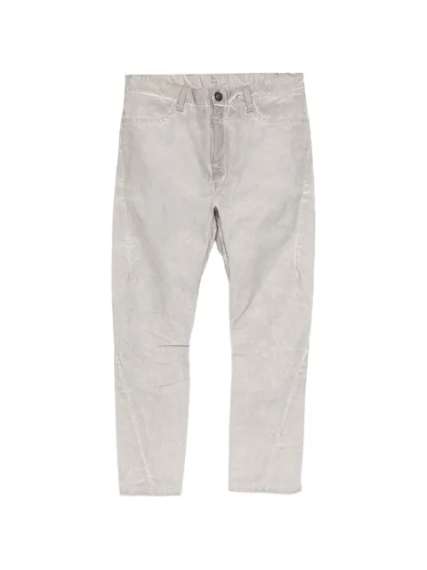 69 BY ISAAC SELLAM four-pocket textured-finish trousers