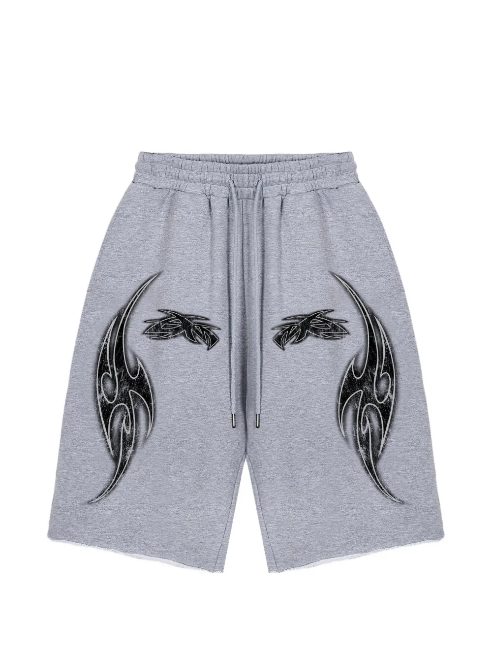 GODMADE Vivid graphic-print shorts - Grau