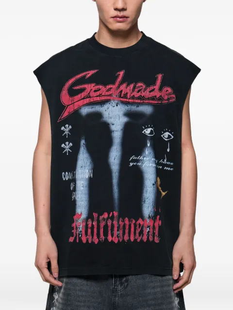 GODMADE débardeur à imprimé graphique