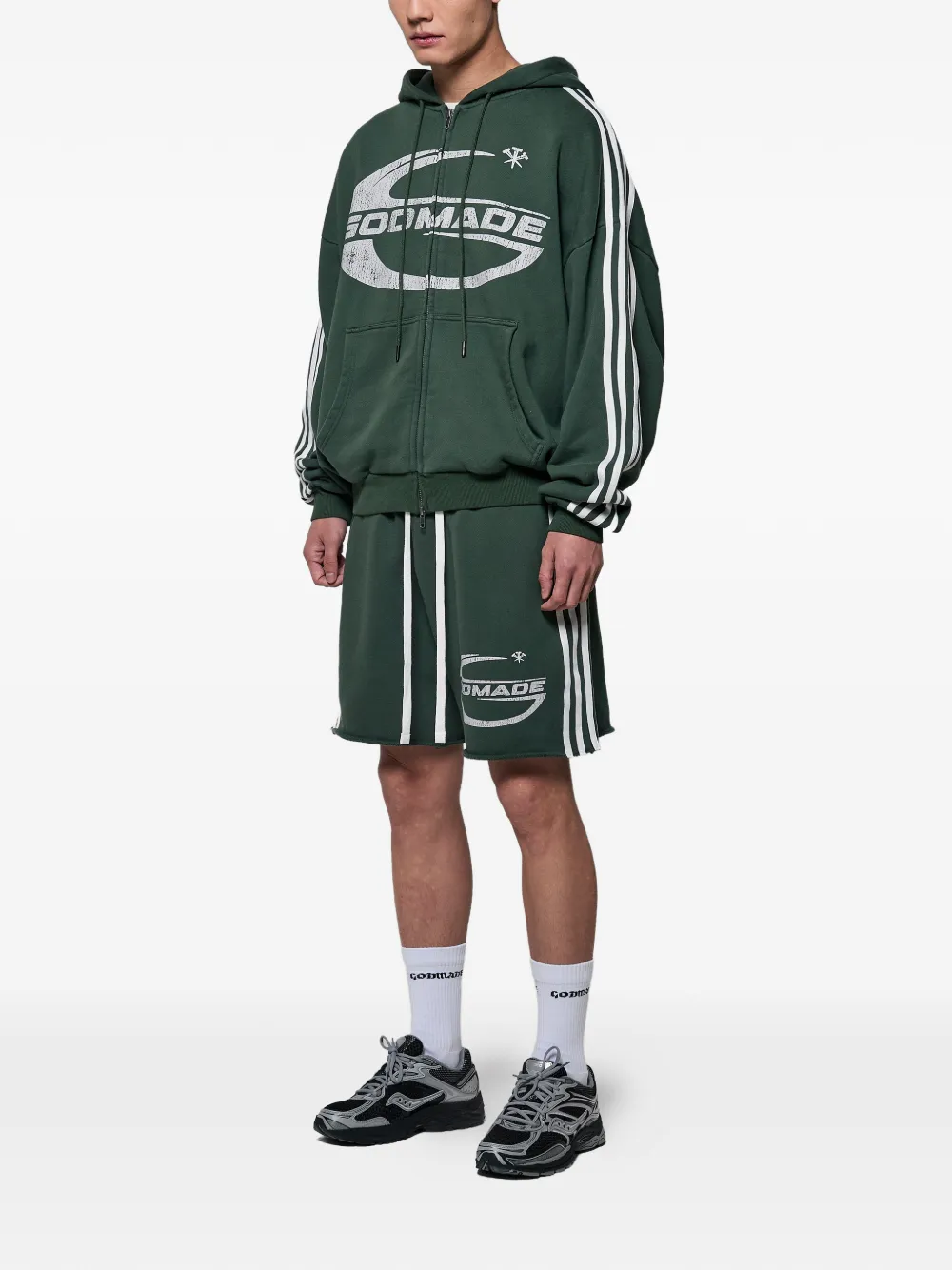 Godmade Sudadera Imperial Con Capucha Y Logo - Verde 