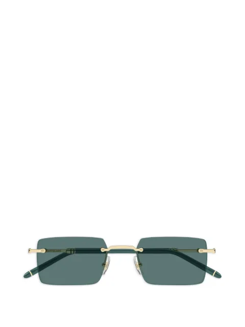 Montblanc rimless rectangle-frame sunglasses