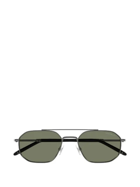 Montblanc geometric-frame sunglasses