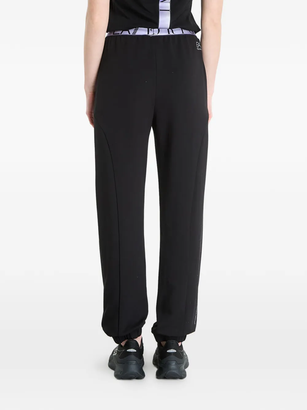 Ea7 Emporio Armani ASV Dynamic Athlete trainingsbroek met logodetail Zwart