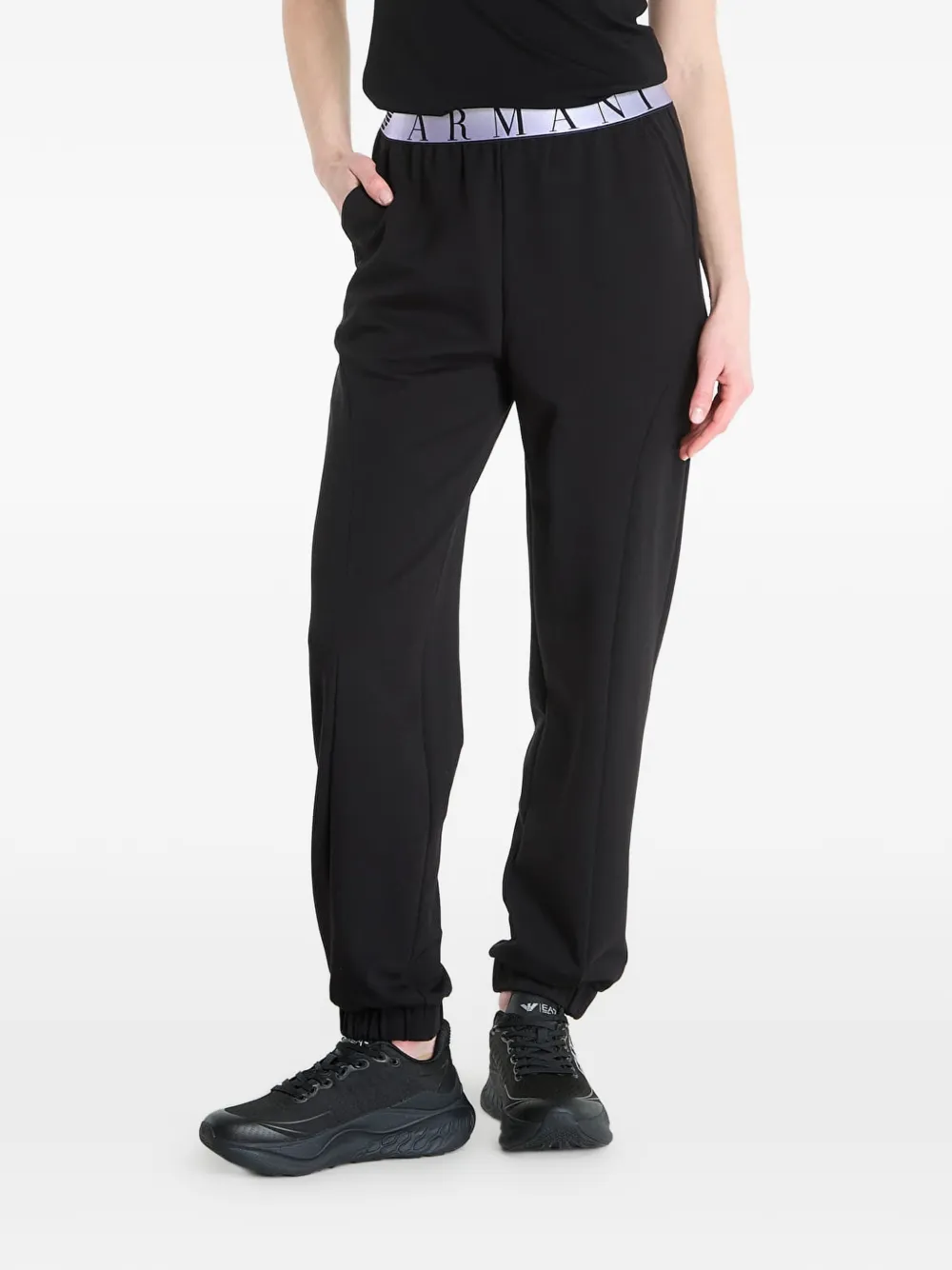 Ea7 Emporio Armani ASV Dynamic Athlete logo-detail track pants - Schwarz