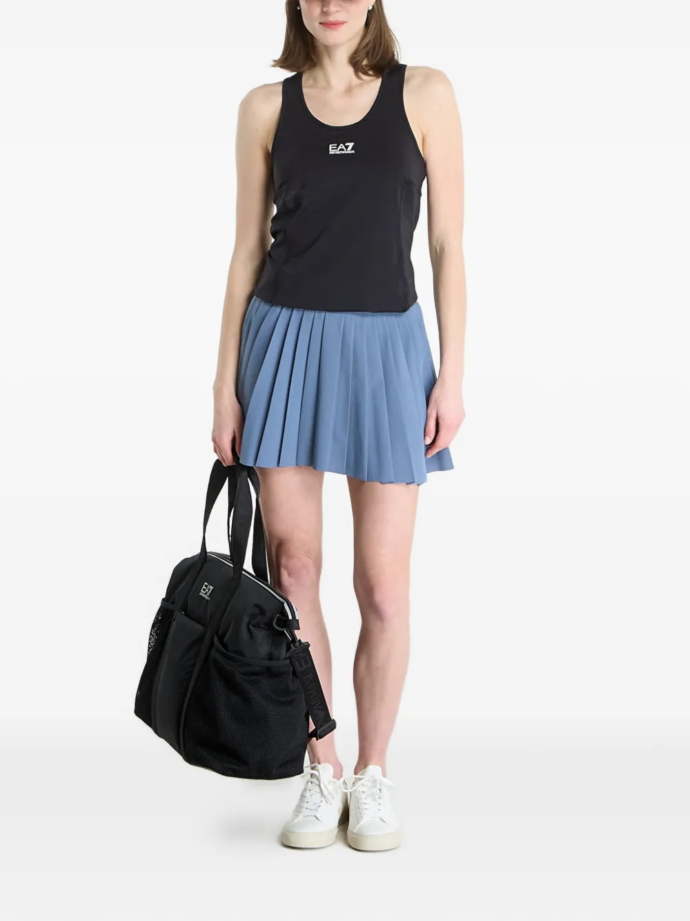Ea7 Emporio Armani Dynamic tanktop met racerback Zwart