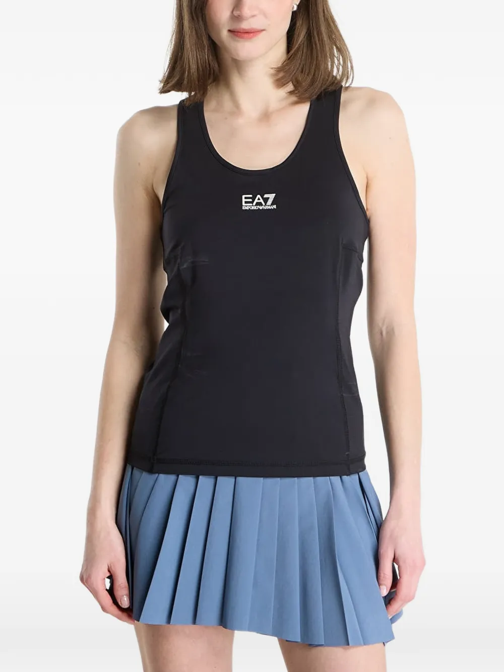 Ea7 Emporio Armani Dynamic racerback tank top - Schwarz