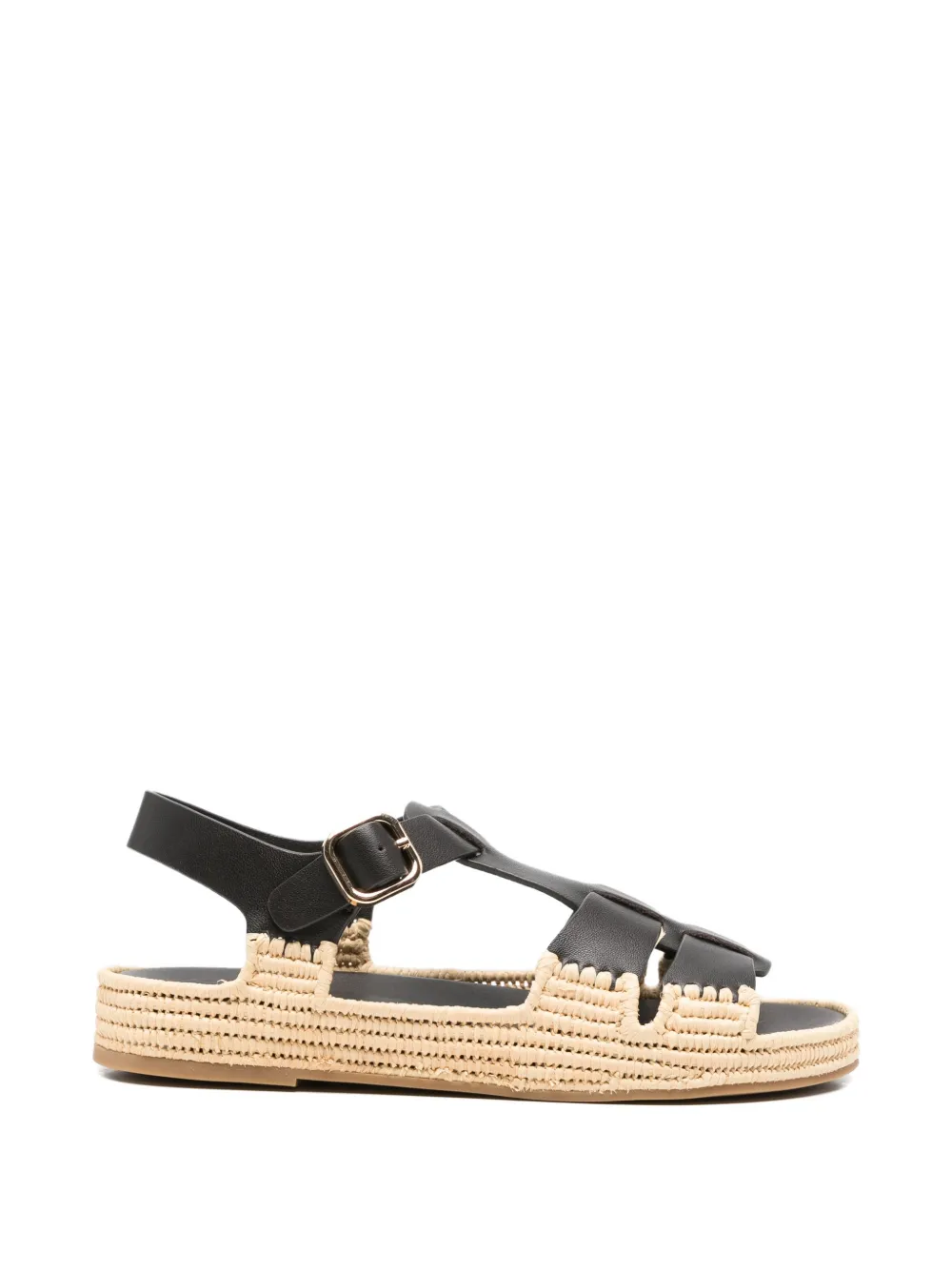 Paloma Barceló Yuka leather sandals Bruin