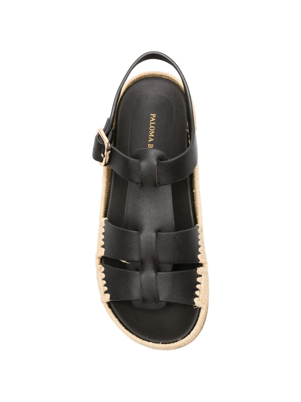 Paloma Barceló Yuka leather sandals Bruin