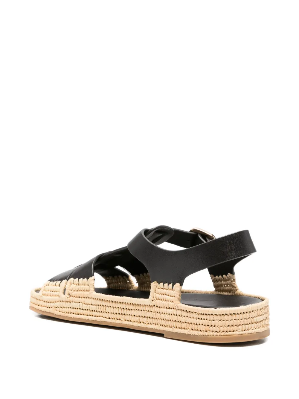 Paloma Barceló Yuka leather sandals Bruin