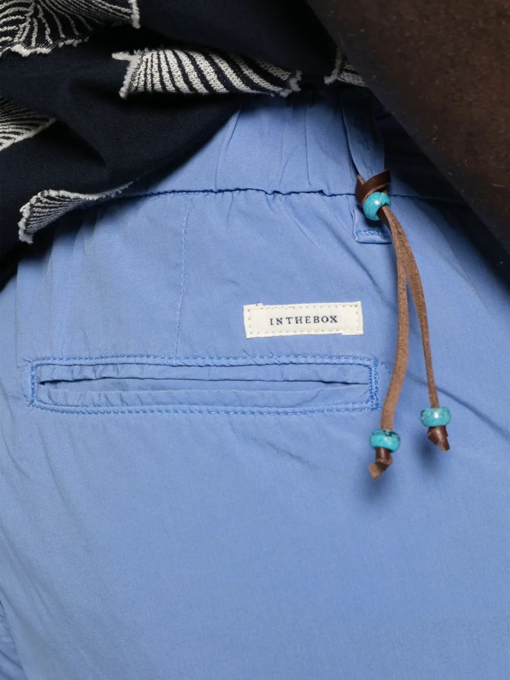 In The Box Coulisse shorts met zak Blauw