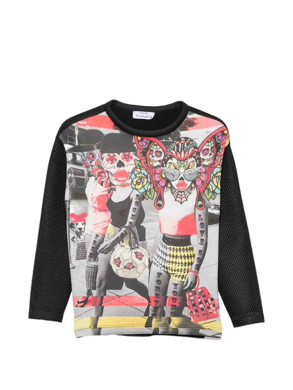 The Artistylist Skull graphic-print sweatshirt - Schwarz