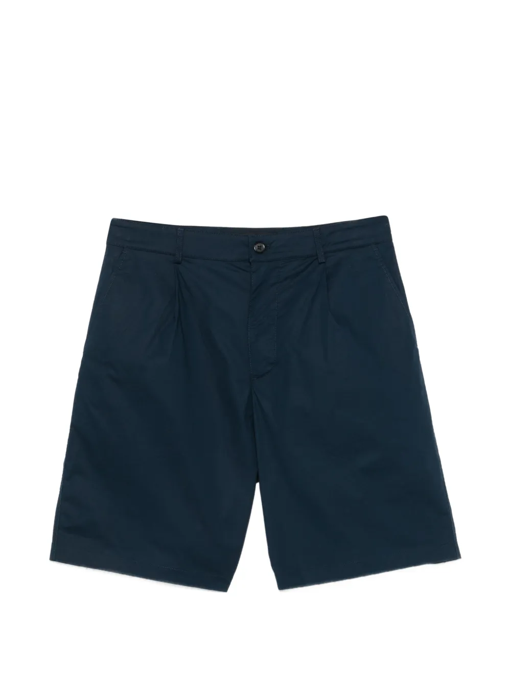 Department 5 pleated poplin shorts - Blu