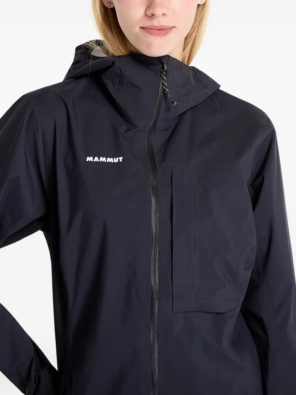 Mammut Ducan Light HS jack met capuchon Zwart