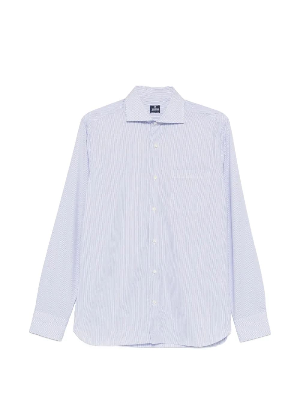 Truzzi pinstripe-pattern chest-pocket shirt - Blu