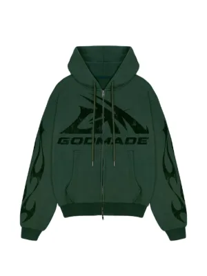 GODSPEED ジップアップ パーカー | グリーン | FARFETCH JP