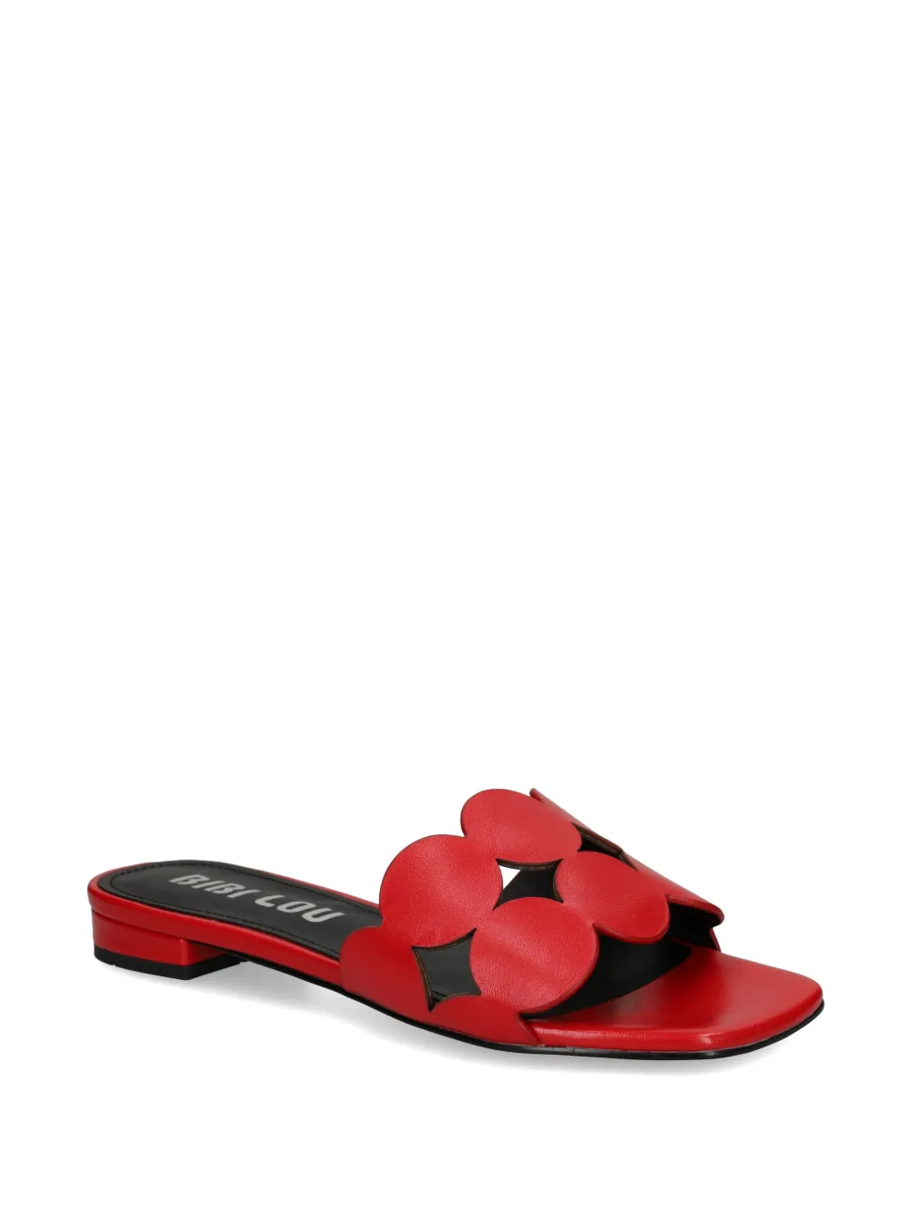 Bibi Lou Onami cut-out leather sandals Rood