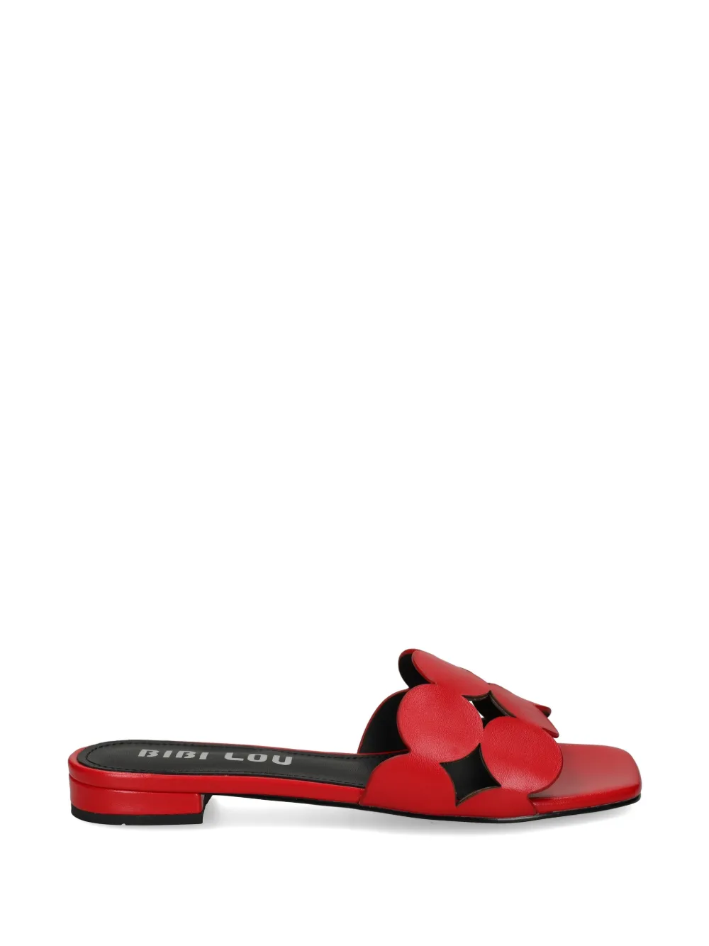 Bibi Lou Onami cut-out leather sandals Rood