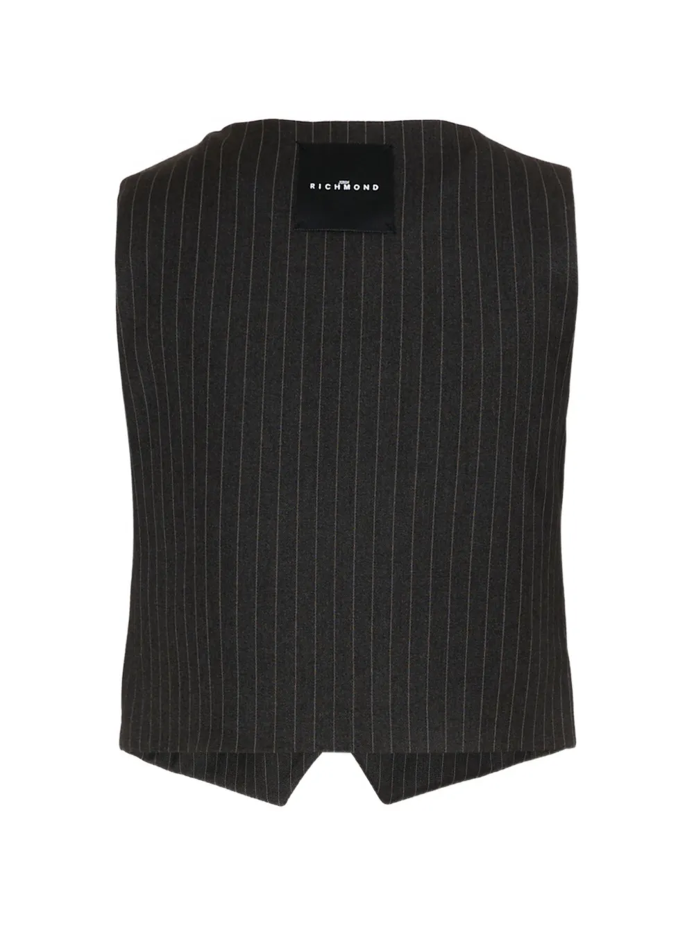 John Richmond Junior Gilet met krijtstreep Grijs