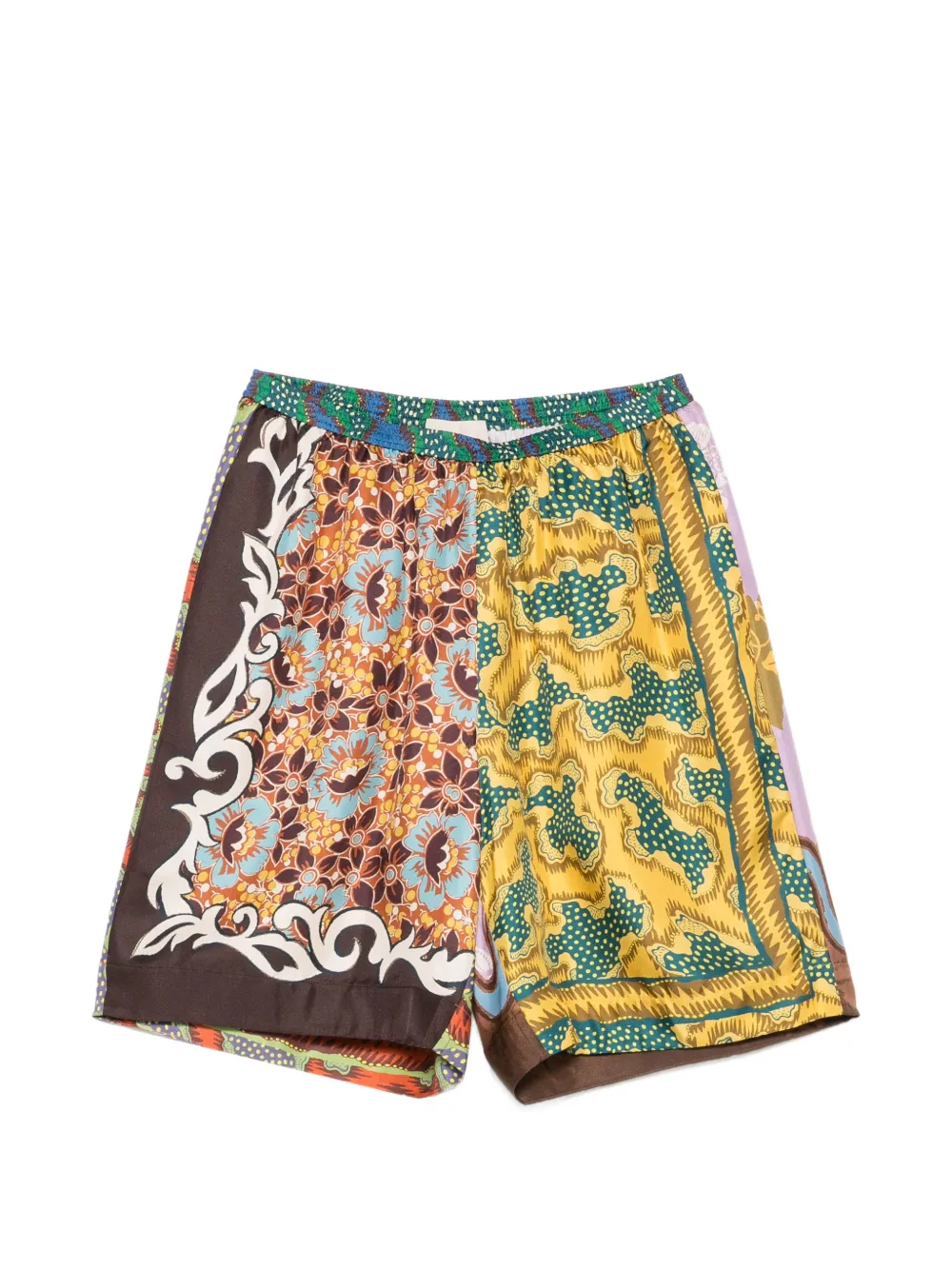 ALEMAIS Arnie graphic-print shorts - Giallo