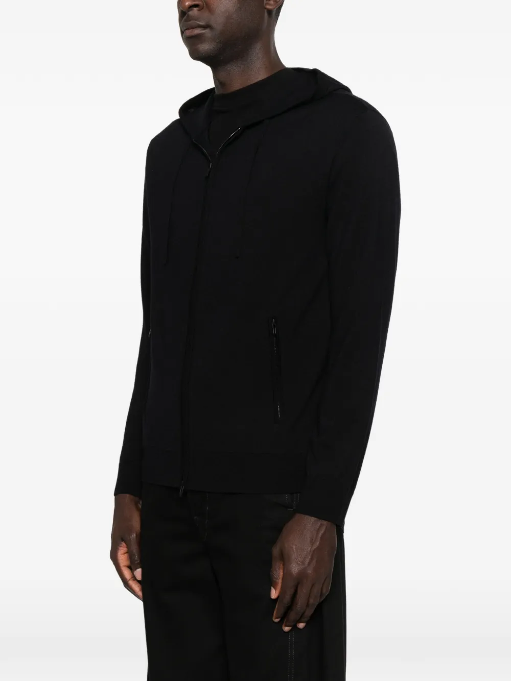 Emporio Armani Trui met rits Zwart