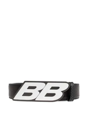 Balenciaga BB レザー ベルト | ブラック | FARFETCH JP