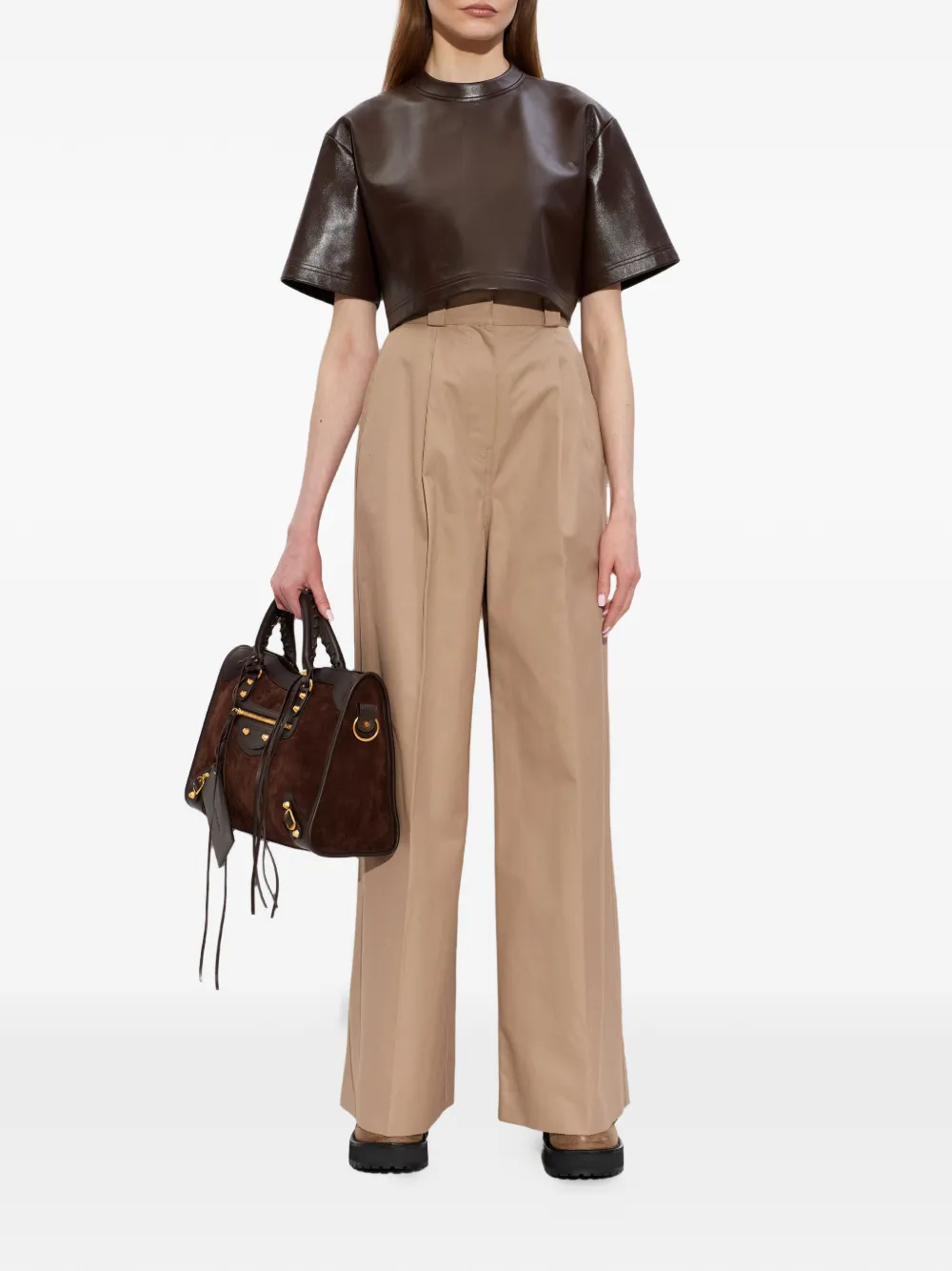 Balenciaga Leren muiltjes Beige