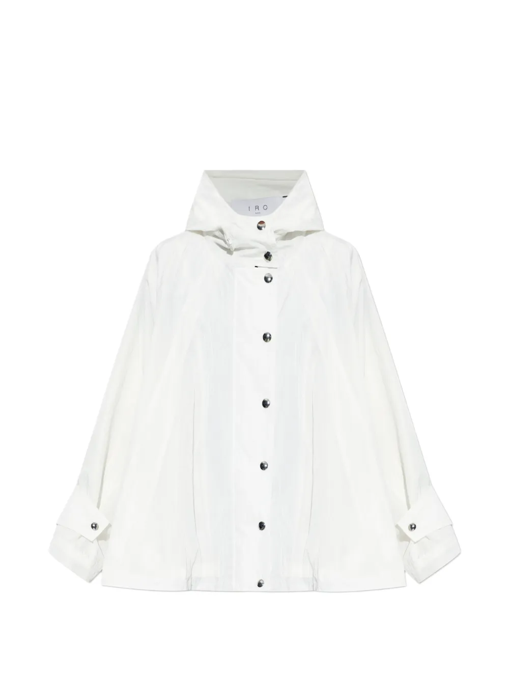 IRO hooded snap-button jacket - Bianco