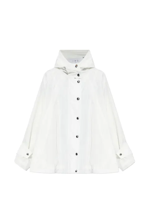 IRO hooded snap-button jacket