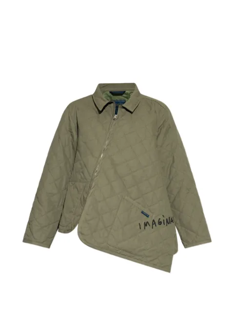 Comme Des Garçons Shirt chamarra capitonada con diseño asimétrico