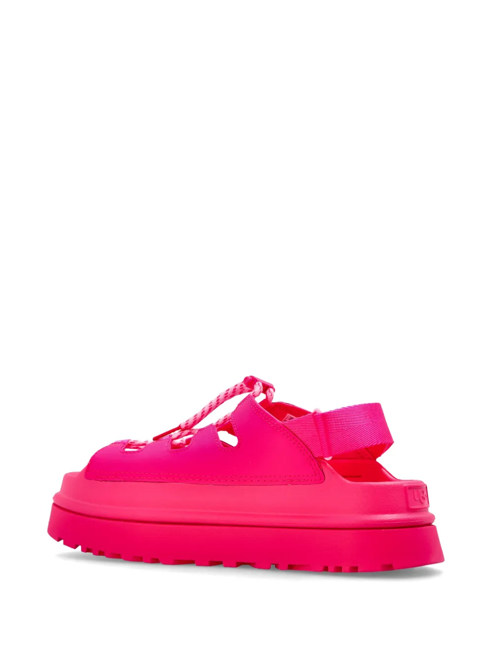 UGG GoldenGlow lace-up platform mules Roze