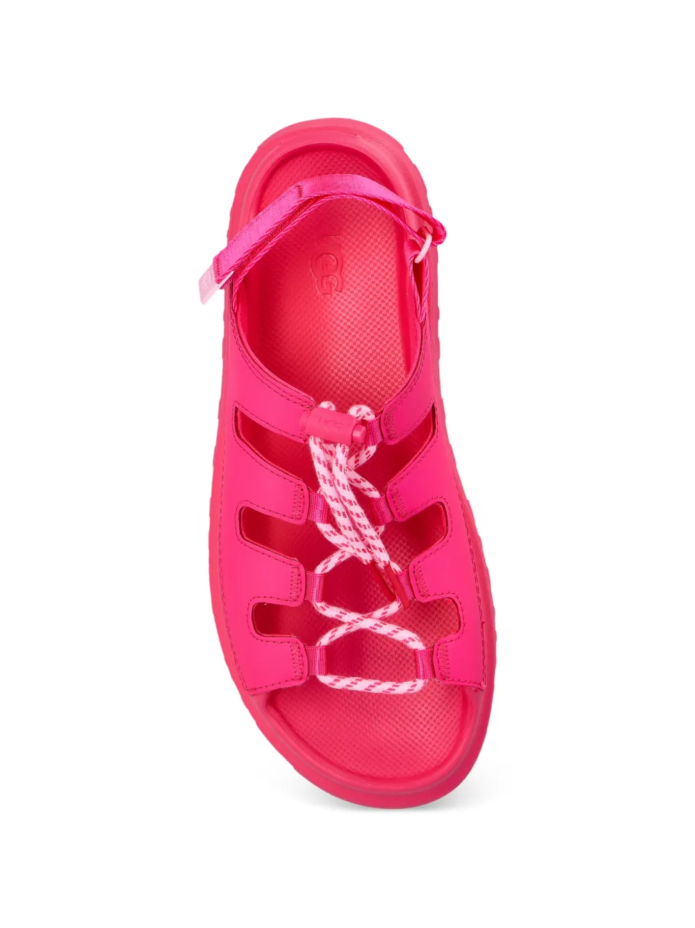 UGG GoldenGlow lace-up platform mules Roze